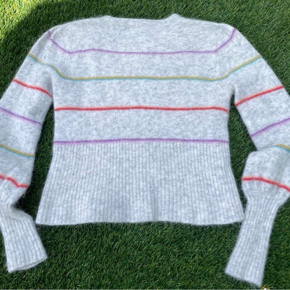 Anthropologie Sweaters - Anthropologie Charli Multicolor Striped Alpaca Blend Sweater (17” pit to pit)